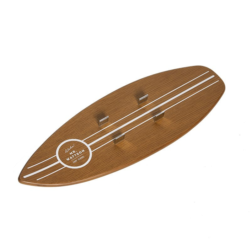 Surfboard/bordstativ till bordslampan Mr Wattson. Dansk design och tillverkad av askträ.