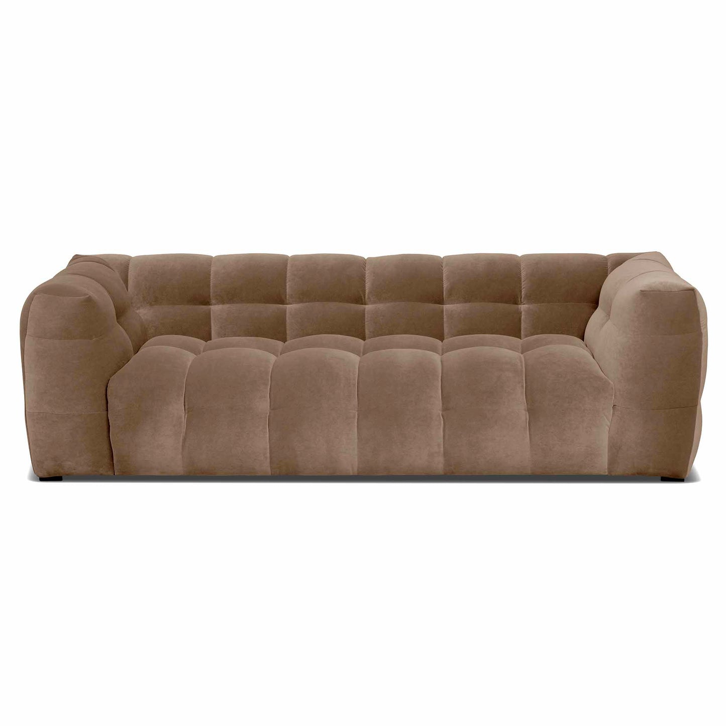 Caesar bubblig design soffa beige sammetssoffa