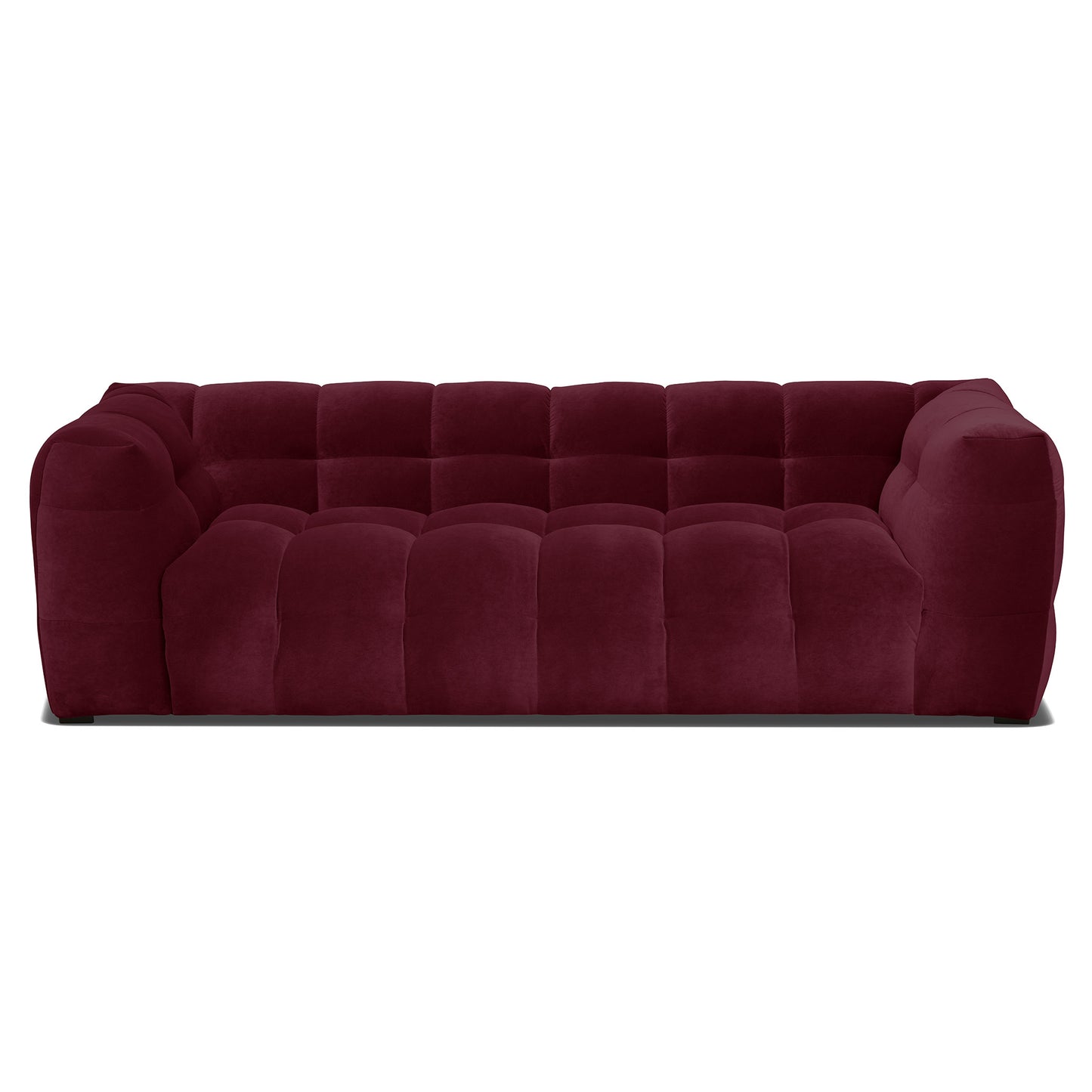 Caesar bubblig design soffa vinröd sammetssoffa